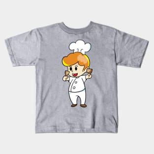 chef cartoon character  drawing design Kids T-Shirt